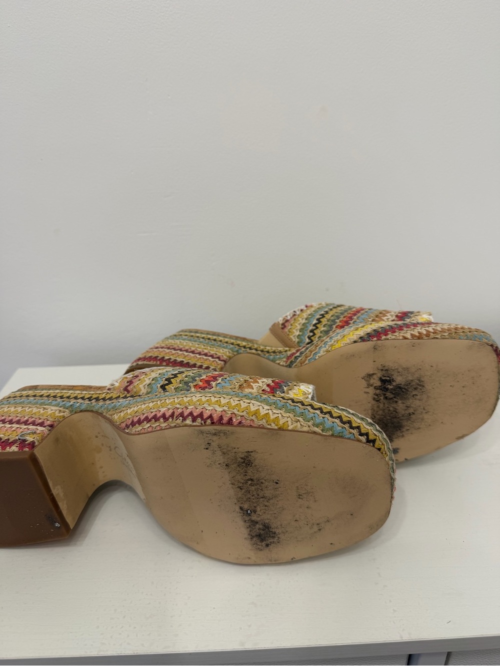 Sam Edelman Striped Platform Mule Sandals - Women - Picture 5 of 5